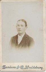 Portrait of Earl James Sharp at 17 years old, about 1870s-80s