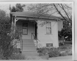 1905 hip roof cottage house in the Bonnardel Addition, at 6968 Wallace Street, Sebastopol, California, 1993