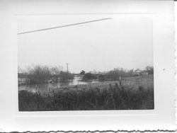 1951 floodwaters cover the Laguna de Santa Rosa channel and pasturelands near Sebastopol