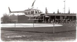 Helicopter landing at Palm Drive Hospital