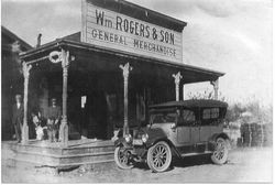 William Rogers & Son General Merchandise store at Molino's Corner on Occidental Road and current-day Highway 116, about 1910