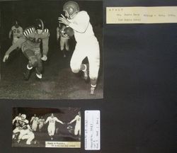 Analy High School football, fall 1952--the Analy Tigers vs Santa Rosa on Friday night, October 10th, 1952 and Analy at Petaluma, Friday night, October 31, 1952