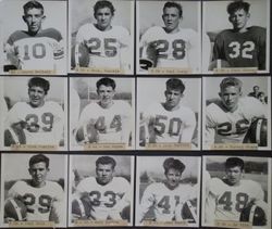 Analy High School football team individual photos, fall 1951