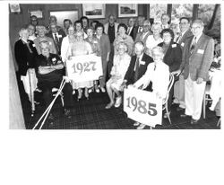 Analy High School Class of 1927 reunion in 1982