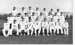 Analy High School Tigers track, 1960s--team photo of the track team with Coach Walt Foster