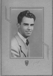 Studio portrait graduation photo of an unidentified graduate 1942