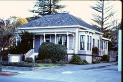 Italianate/Queen Anne cottage built in 1880 at 318 South Main Street, Sebastopol, California, 1977