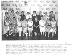 Ladies of the Analy Union High School 1925 class reunion possibly in 1955