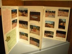 Foldout display of Cooper Cemetery on John Cooper Plantation