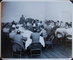 Sebastopol Lions Club meeting, about 1955 (Sebastopol Lions Club scrapbook photo)