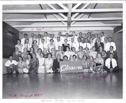 Analy Class of 1927 reunion at the Green Mill in Penngrove, June 22, 1957