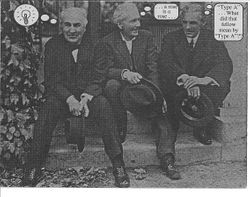 Thomas Edison, Luther Burbank and Henry Ford in Santa Rosa, October 15, 1915