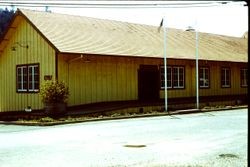 Duncans Mills freight shed of the historic Railroad Depot (Parks and Recreation building)