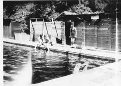 Unidentified swimmers at Kenwood Springs, about 1930