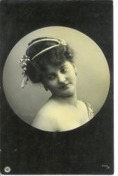 Unidentified woman in Victorian headdress