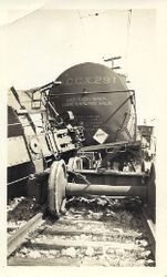 Wreck of a P&SR train, about 1934