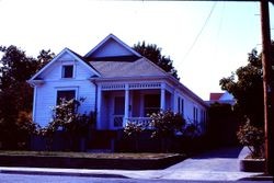 Circa 1905 Queen Anne cottage at 256 West Street, Sebastopol, California, 1975