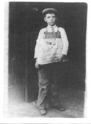 John Rainford in early 1900s as a paper boy in San Francisco, California