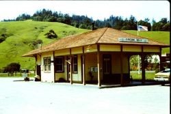 Duncans Mills historic Railroad Depot, April 1983