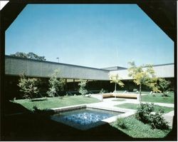 New Palm Drive Hospital courtyard with fountain