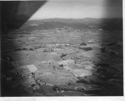 1950 aerial view of the Graton area in Sonoma County taken from Molino