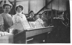 Women workers at an apple packinghouse, about 1900