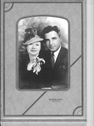 Wedding portrait of Cornelia "Bunni" Myers and George F. Streckfus on May 13, 1939