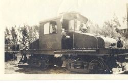 Electric freight engine 502 of the Petaluma & Santa Rosa Railroad Co