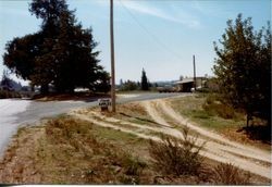 Don and Marcia Hallberg's fruit stand at 2401 Gravenstein Highway North, Sebastopol, California, 1975