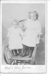 Nell (Nellie H.) and Bess (Bessie B.) Jonas, about 1898