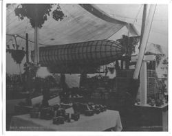 Gravenstein Apple Show display of a zeppelin (dirigible), 1913