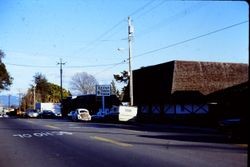 Shops and merchants on Healdsburg Avenue looking east, 1970s