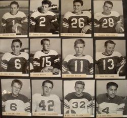 Analy High School Tigers football, 1953--individual photos