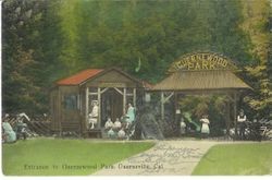 Entrance to Guernewood Park, Guerneville, Cal., postmarked 1910