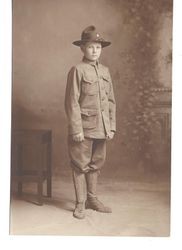 Ben Abbott in uniform, 1920