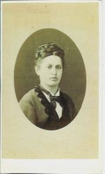 Albertine Charpiat Hoffstetter, about 1875 shortly before coming to America