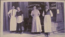 Employees of the Sebastopol Coffee Club at 206 North Main in Sebastopol