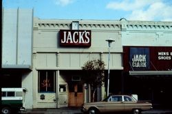 Jack's Bar on Main Street, Sebastopol, California, 1976