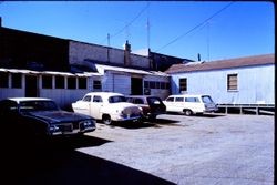 Back of buildings on Main Street, Sebastopol, California