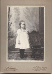 Gertie Sharp at three years old, about 1908