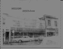 Fleming's Market building in Sebastopol, 1950s