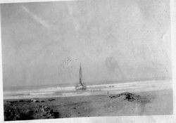 Bodega Bay North Beach wreckage of the Newberg that occurred October 8, 1918