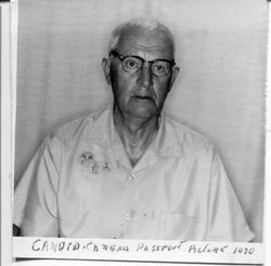 Oscar A. Hallberg 1970 passport photo