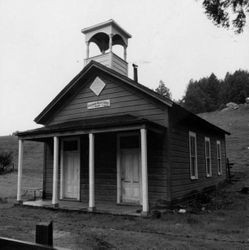 Front view of Coleman Valley School, established 1864