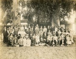 Patron and visitors to Pacific Christian Academy, May 25, 1926