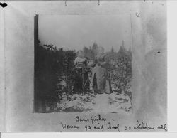 Two women berry pickers on Taylor ranch, 1902 in Occidental