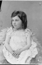 Unidentified young girl, about four years old in a studio photo