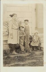 J. F. Triggs children, Ruth E, Glenn, Arthur H. and Delbert E., taken February 28, 1912