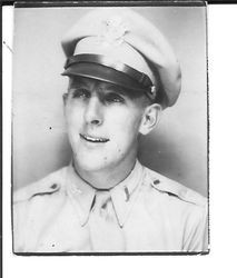 Harold Narron in service uniform, about 1944 or 1945