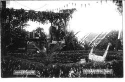Sebastopol's Gravenstein Apple Show display of pond and apples